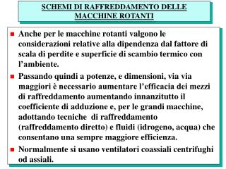 schemi di raffreddamento delle macchine rotanti