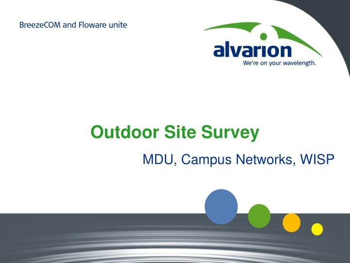 outdoor site survey