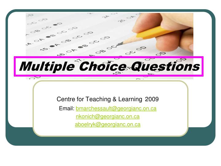 multiple choice questions