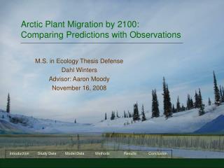 Arctic Plant Migration by 2100: Comparing Predictions with Observations