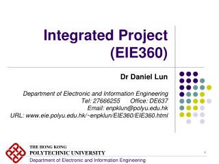 Integrated Project (EIE360)