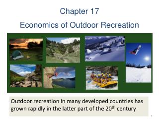 Chapter 17 Economics of Outdoor Recreation