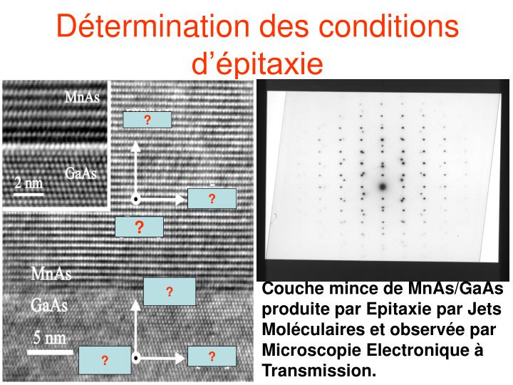 d termination des conditions d pitaxie