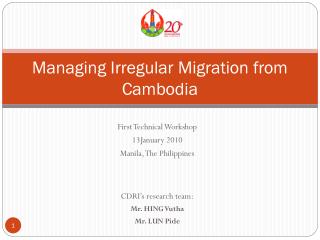 Managing Irregular Migration from Cambodia