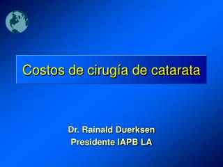 costos de cirug a de catarata