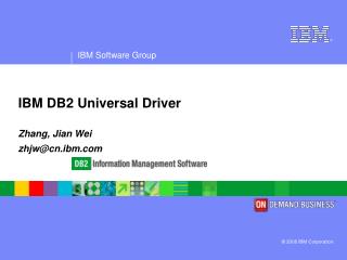 IBM DB2 Universal Driver