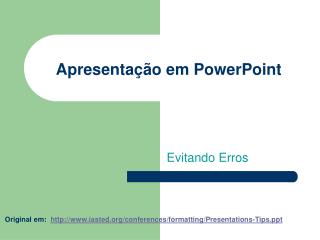 apresenta o em powerpoint