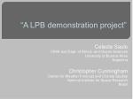 “A LPB demonstration project” - slide 1