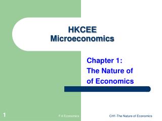 HKCEE Microeconomics