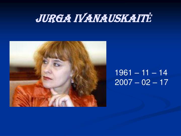 jurga ivanauskait