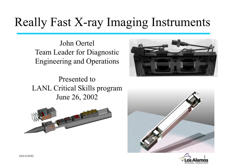 really fast x ray imaging instruments