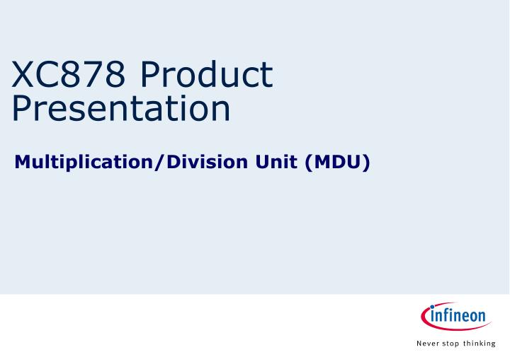 xc878 product presentation