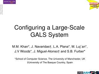 Configuring a Large-Scale GALS System