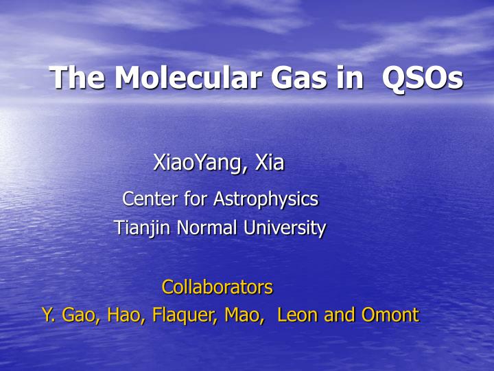 the molecular gas in qsos