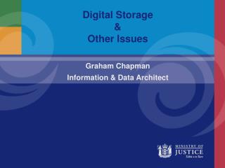 Digital Storage &amp; Other Issues