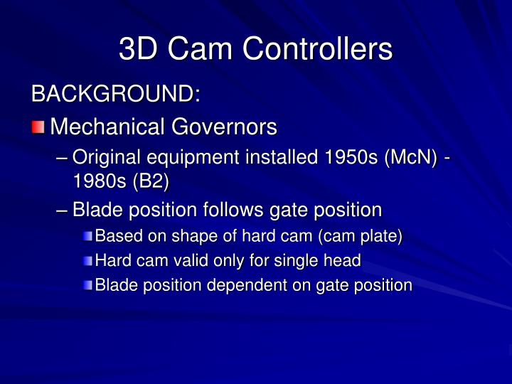 3d cam controllers