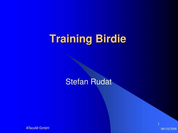 training birdie