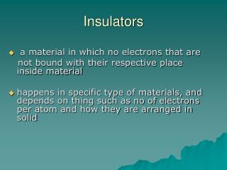 Insulators