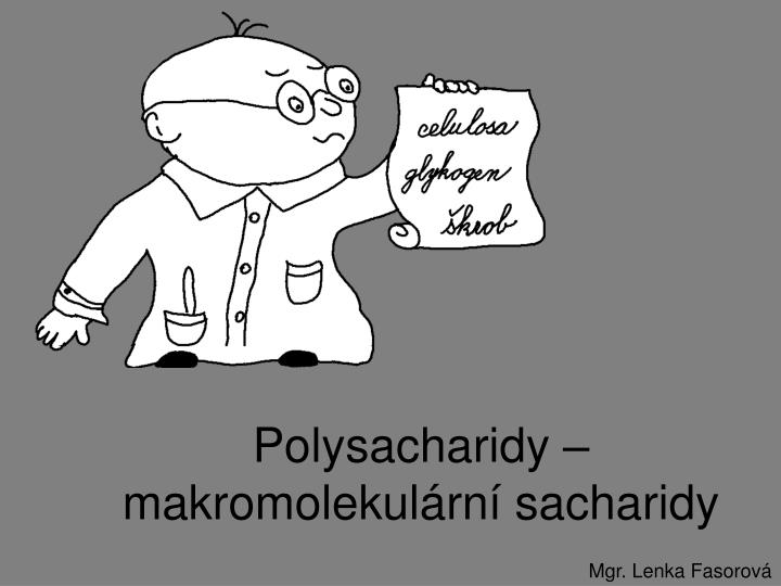 polysacharidy makromolekul rn sacharidy