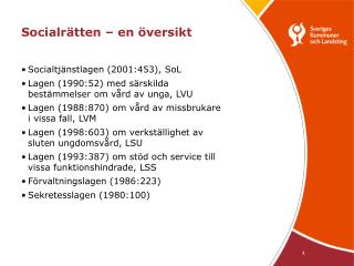 socialr tten en versikt