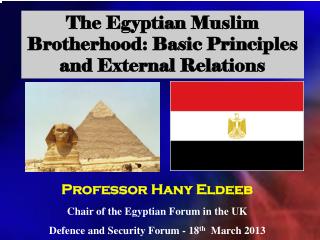 The Egyptian Muslim Brotherhood: Basic Principles and External Relations