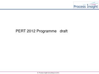pert 2012 programme draft