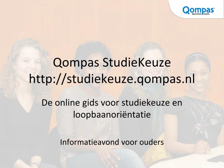 qompas studiekeuze http studiekeuze qompas nl