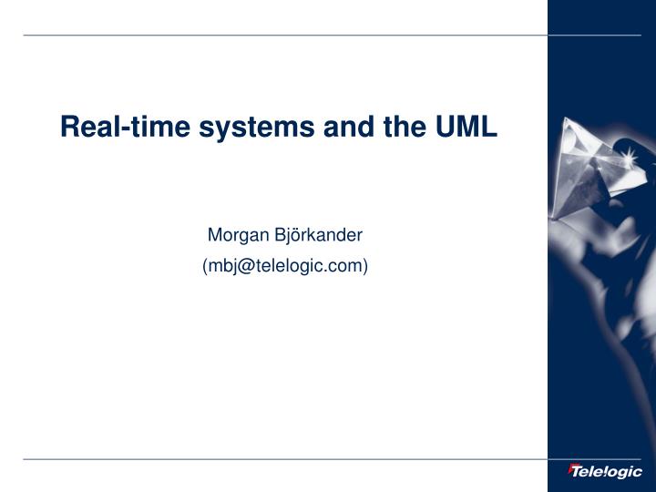 real time systems and the uml