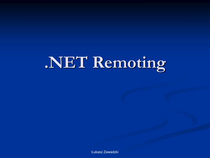 net remoting