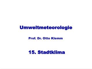 umweltmeteorologie