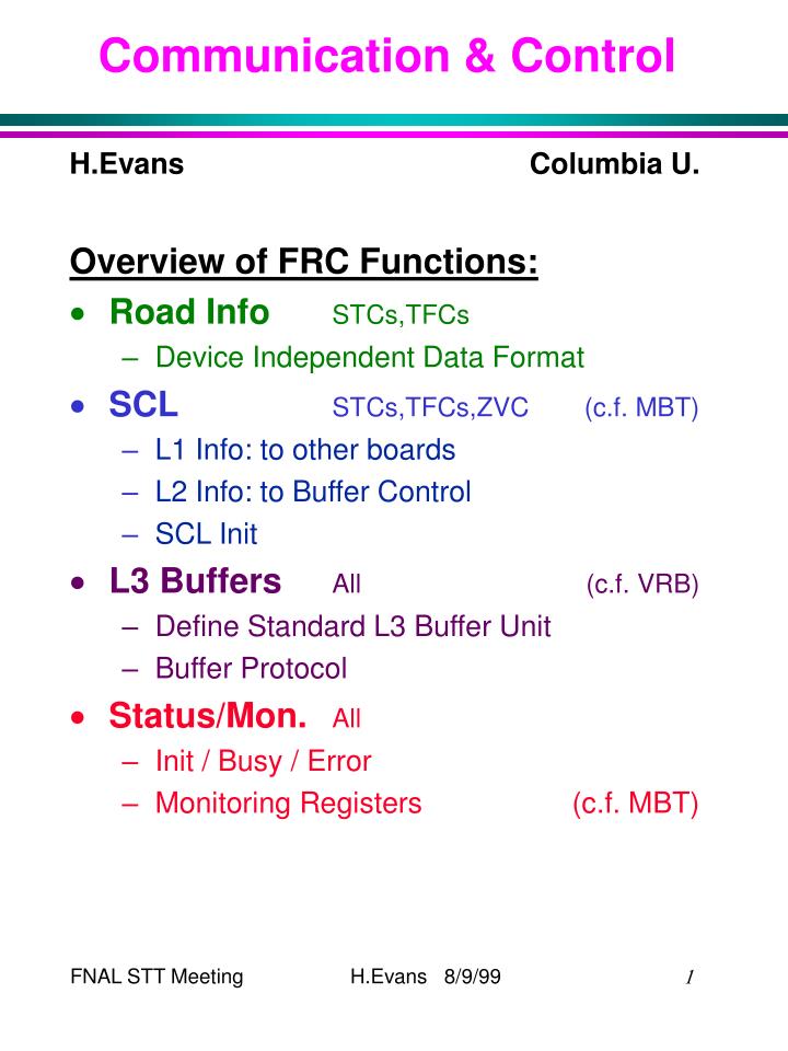 communication control