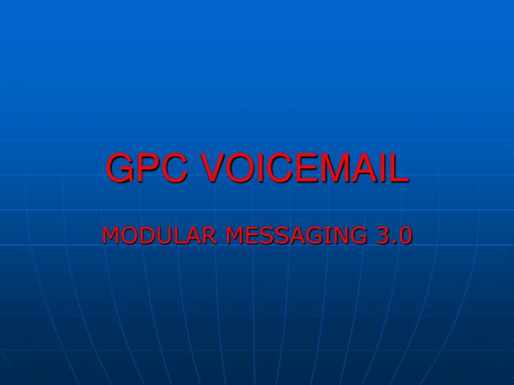 gpc voicemail