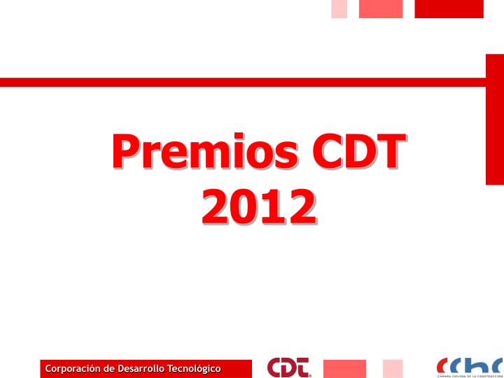 premios cdt 2012