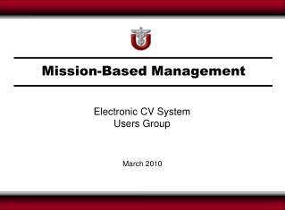 Mission-Based Management