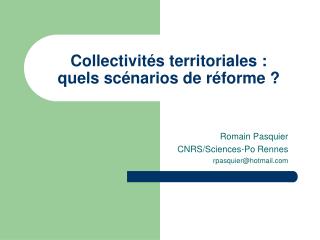 collectivit s territoriales quels sc narios de r forme