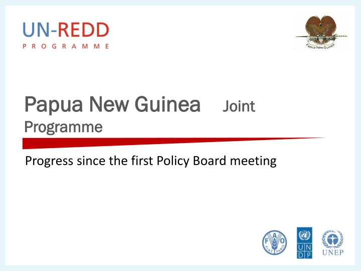 papua new guinea joint programme
