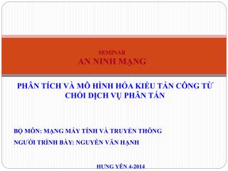 seminar an ninh m ng