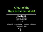 A Tour of the OAIS Reference Model - slide 1