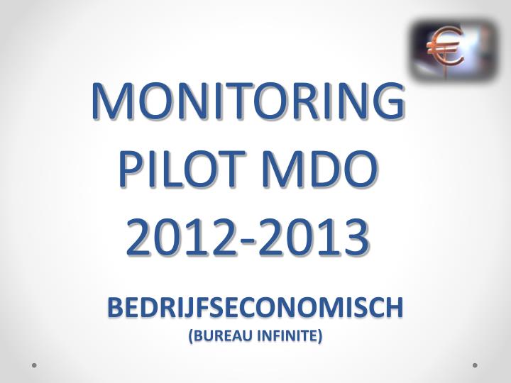 monitoring pilot mdo 2012 2013