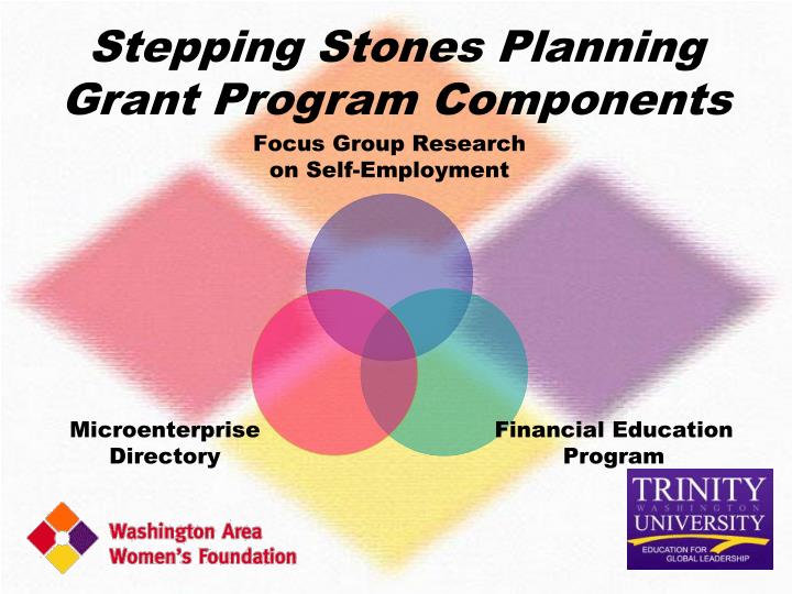 stepping stones planning grant program components