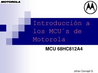 introducci n a los mcu s de motorola