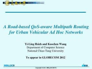 A Road-based QoS-aware Multipath Routing for Urban Vehicular Ad Hoc Networks