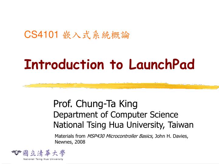 cs4101 introduction to launchpad