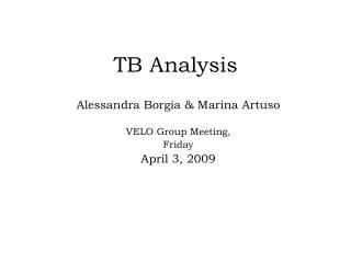 TB Analysis