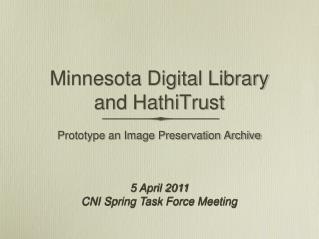 Minnesota Digital Library and HathiTrust