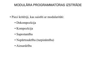 modul ra programmat ras izstr de