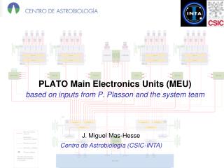 PLATO Main Electronics Units (MEU) based on inputs from P. Plasson and the system team