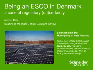 Being an ESCO in Denmark a case of regulatory (un)certainty