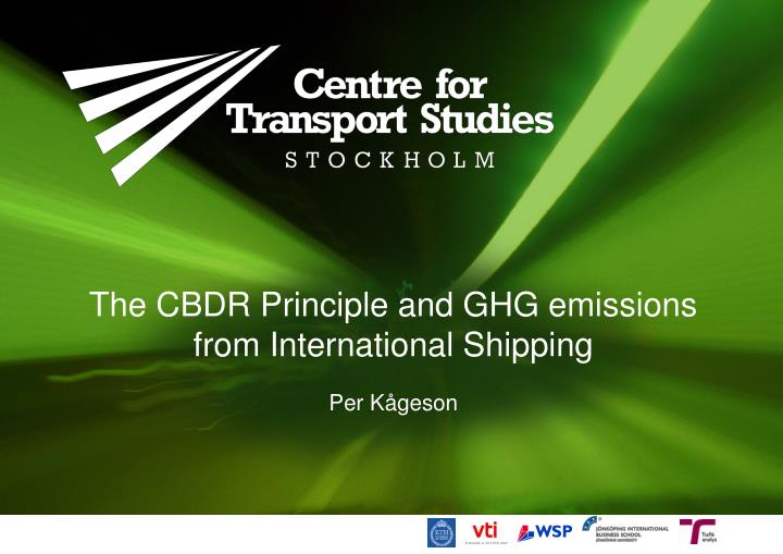 the cbdr principle and ghg emissions from international shipping