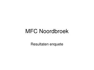 mfc noordbroek
